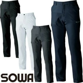 桑和 SOWA 作業服 カーゴパンツ 3018-08 作業着 春夏 2020年春夏新作 制電性素材 ストレッチ 消臭 イージーケア メンズ