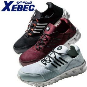 ジーベック XEBEC 安全靴 スリッポン プロスニーカー 85146 紐靴 JSAA規格 プロテクティブスニーカー 2020年春夏新作 通気性 衝撃吸収 クッション性 抗菌防臭 耐油 軽量 耐滑 女性サイズ対応