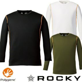 インナー メンズ 長袖 ロングスリーブ コンプレッション 抗菌 防臭 ロッキー ROCKY クールコア長袖コンプレッション RC3907 夏用 涼しい クール