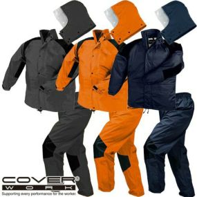 合羽 上下セット カヴァーワーク COVER WORK クリティカルハード F-8300 レインウエア 合羽 カッパ合羽 レインウエア 上下セット