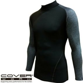 カヴァーワーク COVER WORK デニムコンプレッションハイ＆ロー 防寒インナー コンプレッション アンダーウェア 保温 人気 安い 防寒着 おしゃれ 暖かい 秋冬用 最強 かっこいい 作業着 おすすめ ワーク マン メンズ 極寒 寒冷地 キャンプ 釣り 登山 アウトドア 防寒 TMF-6301
