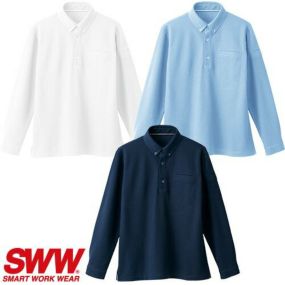 作業服 ポロシャツ 長袖 ビッグボーン 長袖ポロシャツ SW545 作業着 春夏作業着 作業服 ポロシャツ 春夏