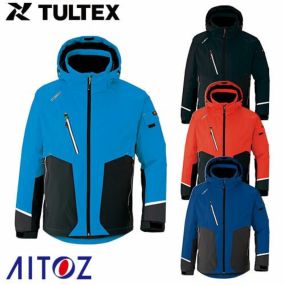ドカジャン 防寒ジャケット ウインドブレーカー アイトス TULTEX タルテックス 撥水 防風 軽量 ストレッチ 反射材 保温 人気 ダウン マウンテンパーカー 風 防寒ジャンパー 防寒着 おしゃれ 作業着 メンズ レディース キャンプ AZ-6174 男女兼用