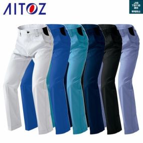 作業服 パンツ スラックス AITOZ アイトス ノータックワークパンツ AZ-6820 作業着 通年 秋冬 3D立体裁断 ストレッチ 帯電防止 作業ズボン 作業パンツ ズボン おしゃれ かっこいい オフィス ユニホーム 作業 軽作業 メンズ レディース 男女兼用