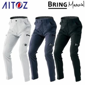 作業服 カーゴパンツ AITOZ アイトス ノータックカーゴパンツ AZ-9121 作業着 通年 秋冬 帯電防止 防風 ストレッチ 男女兼用 おしゃれ かっこいい 人気 ズボン 作業ズボン 作業パンツ 作業 工事 土木 塗装 メンズ レディース 男女兼用