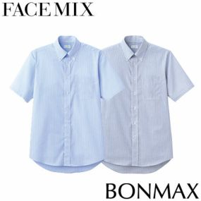 シャツ ワイシャツ レギュラーカラー FACEMIX フェイスミックス メンズ吸汗速乾半袖シャツ FB5018M 飲食店 制服 ユニフォーム メンズ レストラン カフェ おしゃれ かっこいい男性用 事務 オフィス ビジネス フォーマル