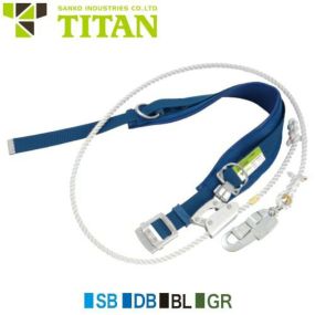安全帯 胴ベルト型 墜落制止用器具 タイタン TITAN サンコー 新規格 Dライト DL14 胴ベルト 補助ベルト 柱上安全帯 胴ベルト型安全帯 ワークポジショニング用 ロープ式 軽量 柱上用 高所作業 落下防止 通信線工事 送電線工事 配電線工事
