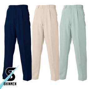 作業服 パンツ スラックス シンメン ポリストレッチスラックス 5019 作業着 通年 秋冬作業着 作業服 スラックス 作業ズボン 作業パンツ ワークパンツ ズボン おしゃれ かっこいい オフィス ユニホーム 作業 軽作業 外作業 工場 現場