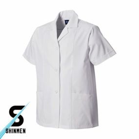 作業服 半袖シャツ シンメン 女性用襟付半袖白衣 12000 作業着 春夏作業着 作業服 半袖 春夏