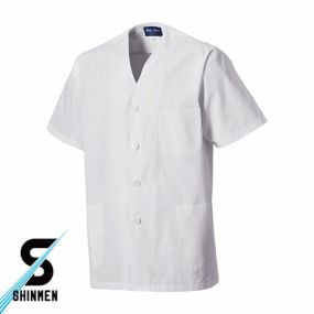 作業服 半袖シャツ シンメン 男性用襟無半袖白衣 14000 作業着 春夏作業着 作業服 半袖 春夏