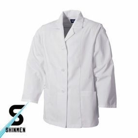 作業服 長袖シャツ シンメン 襟つきゴムなし長袖白衣 27000 作業着 通年 秋冬作業着 作業服 長袖シャツ