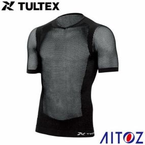 通年インナー 半袖 AITOZ アイトス TULTEX インナー AZ-7600 コンプレッションインナー Tシャツ インナーシャツ メンズ レディース 男女兼用 作業着 作業服 通年 メッシュ