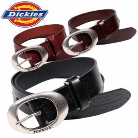 作業服 ベルト ディッキーズ Dickies 牛革エンボスベルト D-20116 作業着 おしゃれ カッコいい カジュアル