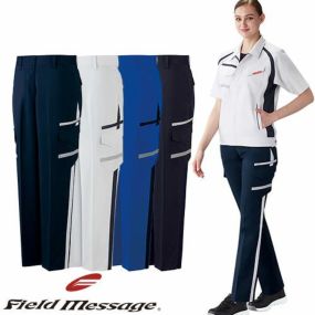 作業服 レディース パンツ 自重堂 エコ製品制電ストレッチレディ－スカーゴ 87616 作業着 春夏 エコマーク認定 防汚加工 ストレッチ 消臭 抗菌 帯電防止