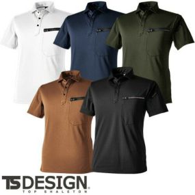 作業服 ポロシャツ 半袖 藤和 TS Design T/Cワークニットショートポロシャツ 51355 作業着 春夏作業着 作業服 ポロシャツ 春夏