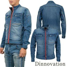 作業服 デニム 作業着 ストレッチ 秋冬 デニムジャケット ジャンパー デニム生地 メンズ AW Dinnovation D-art 20J001 インディゴ ブルゾン 新作 人気 おしゃれ かっこいい 上着 デニム作業服 デニム作業着 ブルゾン ジャケット ワークウェア 仕事 土木 工事 現場