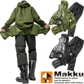 マック Makku 空調ファン AS-933 エアレインスーツ レインスーツ レインコート レインウェア 上下 空調レインウェア 熱中対策 暑さ対策 雨具 カッパ 合羽 作業服 作業着 釣り 登山 アウトドア 農業 サイクリング オシャレ 雨 メンズ おしゃれ おすすめ 新作