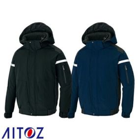 AITOZ アイトス フルハーネス対応 防寒ブルゾン(男女兼用) 防寒ジャケット ドカジャン 安い ダウン 防寒着 ジャンパー 上着 ブルゾン アウター おしゃれ 暖かい 秋冬 かっこいい 作業着 屋内作業 屋外作業 あったか 防寒 メンズ レディース 撥水