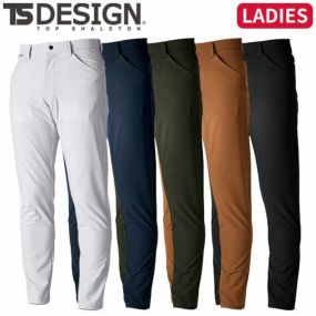 作業服 レディース パンツ 藤和 TS Design TS4Dエコダブルクロスレディースパンツ 56121 作業着 通年 秋冬作業着 作業服 レディースパンツ