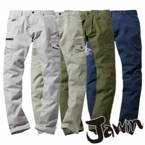 カーゴパンツ 自重堂 Jawin ストレッチノータックカーゴパンツ 2022年モデル 53302 作業服 作業着 通年 秋冬 おしゃれ かっこいい 人気 ズボン 作業ズボン 作業パンツ 作業 工事 土木 塗装 DIY diy