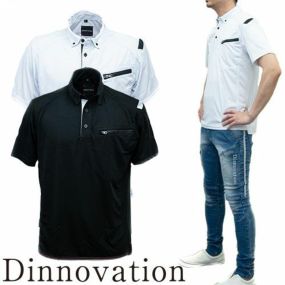 作業服 ポロシャツ 半袖 Dinnovation ディノベーション 半袖ストレッチシャツ 20T002 作業着 春夏作業着 作業服 ポロシャツ 春夏