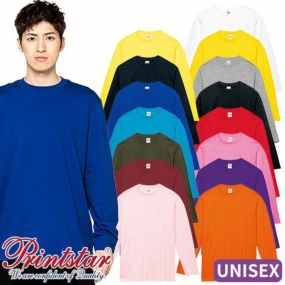 Tシャツ カットソー 制服 ユニフォーム トムス TOMS 無地 5.6oz ヘビーウェイト長袖Tシャツ XS～XL 00102-CVL 飲食店 メンズ レディース 居酒屋 ラーメン屋 そば屋 うどん屋 おしゃれ かわいい 可愛い かっこいい 丈夫 快適男女兼用 長袖 カジュアル