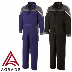 作業服 つなぎ アサヒ産業 ツートン長袖ツナギ服 CA9000 作業着 通年 秋冬 オーバーオール作業着 作業服 つなぎ
