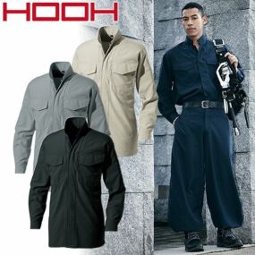 鳶服 上着 シャツ 村上被服 鳳皇 HOOH 立衿シャツ サマーサージ 1361 作業服 春夏 日本製 鳶服シリーズ