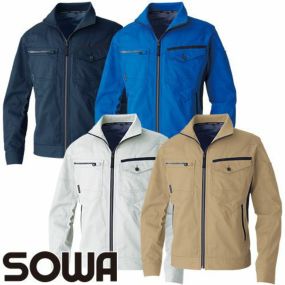 作業服 ブルゾン 桑和 SOWA 長袖ブルゾン 3048-00 作業着 春夏作業着 作業服 ブルゾン 春夏