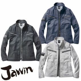 作業服 ブルゾン 自重堂 Jawin ストレッチ長袖ジャンパー 57400 作業着 春夏 ストレッチ 帯電防止 消臭 抗菌 野帳対応 カッコいい おしゃれ