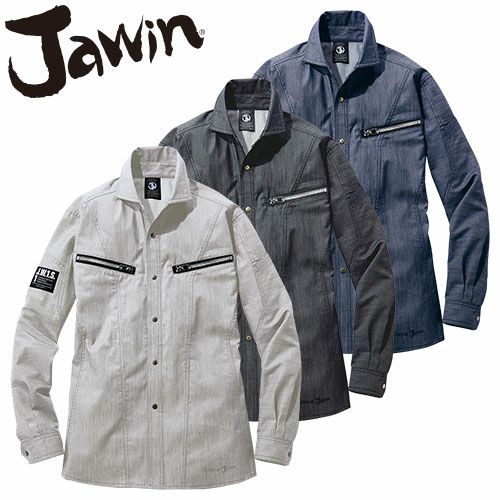 mochigo360ページです❣️ 作業服 長袖シャツ 自重堂 Jawin ストレッチ長袖シャツ 57404