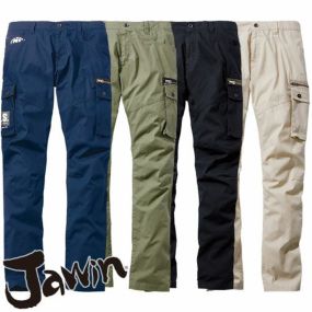 作業服 カーゴパンツ 自重堂 Jawin ストレッチノータックカーゴパンツ 57502 作業着 春夏 ストレッチ カッコいい おしゃれ ペアコーディネート