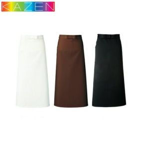 【メール便対応】エプロン 前掛 ロング丈 長め KAZEN カゼン ソムリエエプロン 493-20・24・25 飲食店 制服 ユニフォーム カフェ レストラン バー 居酒屋 ソムリエ 保育士 キッチン 厨房 おしゃれ かわいい 可愛い かっこいい 色褪せしない