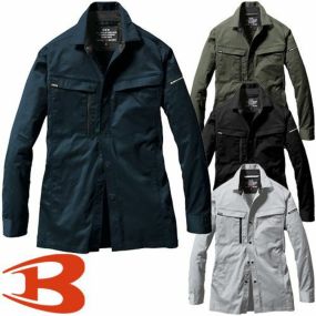 バートル 作業服 春夏 長袖 シャツ BURTLE 長袖シャツ 6215 メンズ レディース 作業着 春夏作業着 ストレッチ 制電ケア 人気 企業 work ワーク 作業 工場 ゴルフ 釣り アウトドア 外作業