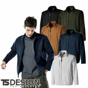 作業服 ジャンパー 藤和 TS Design TSエコダブルライトクロススウィングトップ 5607 作業着 春夏 軽量 ストレッチ 帯電防止 防汚 カッコいい