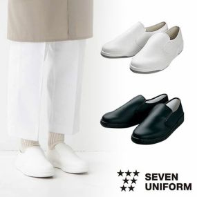 コックシューズ 厨房シューズ 調理靴 ぐるめ君 セブンユニフォーム JY4983 先芯なし ユニフォーム 制服 厨房 飲食店 レストラン カフェ 耐油 撥水 滑りにくい