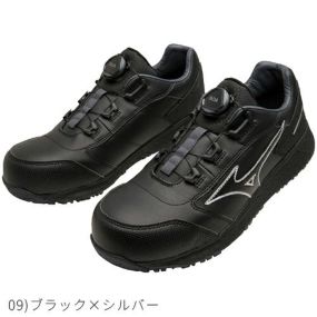 ミズノ 安全靴 オールマイティ SU51L BOA 心強い人工皮革を全面に採用