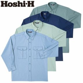 作業服 長袖シャツ ホシ服装 長袖シャツ 2530 作業着 春夏 形状記憶 帯電防止
