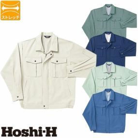 作業服 ブルゾン 作業着 ジャンパー ストレッチ 制電 帯電防止 ジャケット エコマーク 通年 秋冬 ホシ服装 長袖 ジャンバー 上着 6010 グリーン購入法対応 おしゃれ かっこいい スポーティ 人気 外作業 ユニフォーム 仕事 土木 工事 現場 メンズ 大きいサイズ 3L 4L 5L