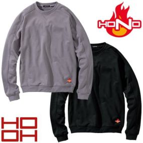 難燃トレーナー 作業服 作業着 トップス スウェット トレーナー 村上被服 鳳皇 HOOH HONO 432 長袖 難燃 燃えにくい 耐炎 耐熱 綿100 コットン ユニフォーム グッズ 保護 保護具 メンズ レディース 男女兼用 工場 スタッフ 鋳造 溶接 ワーク ウェア アウトドア バーベキュー JIS規格適合 ISO規格適合