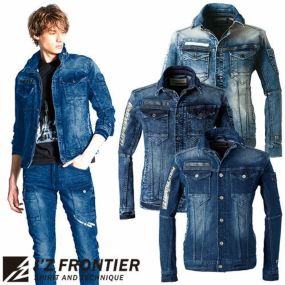 作業服 デニム アイズフロンティア I'Z FRONTIER 3Dデニムワークジャケット #7350 作業着 通年 秋冬 寒さ対策 アウトドア カッコいい 動きやすい おしゃれ ジージャン Gジャン 防寒 20代 30代 40代