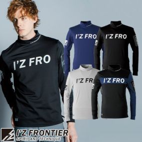 作業服 長袖シャツ アイズフロンティア I'Z FRONTIER 長袖モックネックシャツ #9101 作業着 通年 秋冬 寒さ対策 アウトドア スポーツ カッコいい 動きやすい 黒 ブラック グレー 紺 ネイビー 20代 30代 40代