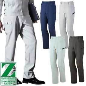 Z-DRAGON エコ製品 制電 ストレッチ ノータック カーゴパンツ 自重堂 72802 作業服 作業着 ズボン ボトムス 秋冬 通年 ポリエステル 綿 作業 工事 土木 塗装 DIY diy スリム 細身 男女兼用 おしゃれ かっこいい かわいい 可愛い カジュアル