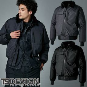 藤和 TS Design ウィンターフライトジャケット 防寒ジャケット ドカジャン 保温 人気 安い ダウン 防寒着 防寒ジャンパー 上着 ブルゾン 最強 アウター おしゃれ 暖かい 秋冬 かっこいい 作業着 ワーク マン メンズ 寒さ対策 屋内作業 屋外作業 あったか 防寒グッズ 46326