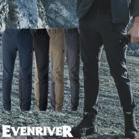 コーデュラ ストレッチ カーゴパンツ 作業服 作業着 作業ズボン パンツ ズボン ボトムス イーブンリバー EVENRIVER GR1002 春夏 伸縮性 速乾 スリム ナイロン おしゃれ オシャレ かっこいい