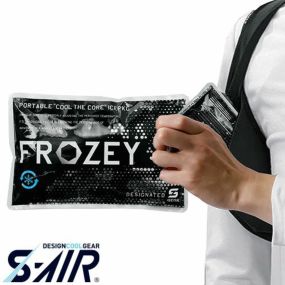 EFウェア用アイスパック シンメン S-GEAR ブラックプリント保冷剤 056 保冷剤 作業着 作業服 春夏 保冷剤 酷暑 猛暑 涼しい