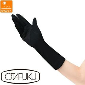 【メール便対応】アームカバー 日焼け対策 おたふく手袋 スベリ止め付 セミロング 手袋 UV-3231 左右1セット 夏用 涼しい 日焼け UV UVカット 紫外線対策 レディース おしゃれ 作業用 園芸