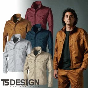 作業服 ブルゾン 藤和 TS Design  ハイブリッドコットンライトジャケット 3606 作業着 春夏 軽量 ストレッチ 吸汗速乾 シンプル カッコいい おしゃれ タウンユース アウトドア 男女兼用
