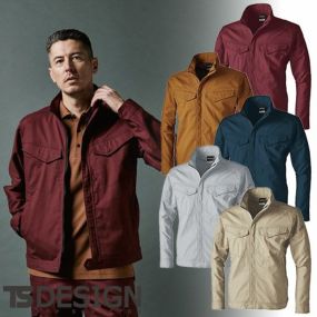 作業服 ブルゾン 藤和 TS Design  ハイブリッドコットンジャケット 3616 作業着 通年 秋冬 軽量 ストレッチ シンプル カッコいい おしゃれ タウンユース アウトドア 男女兼用