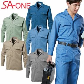 作業服 長袖シャツ 三愛 長袖オープンカラーシャツ 74 作業着 春夏作業着 作業服 長袖シャツ 春夏
